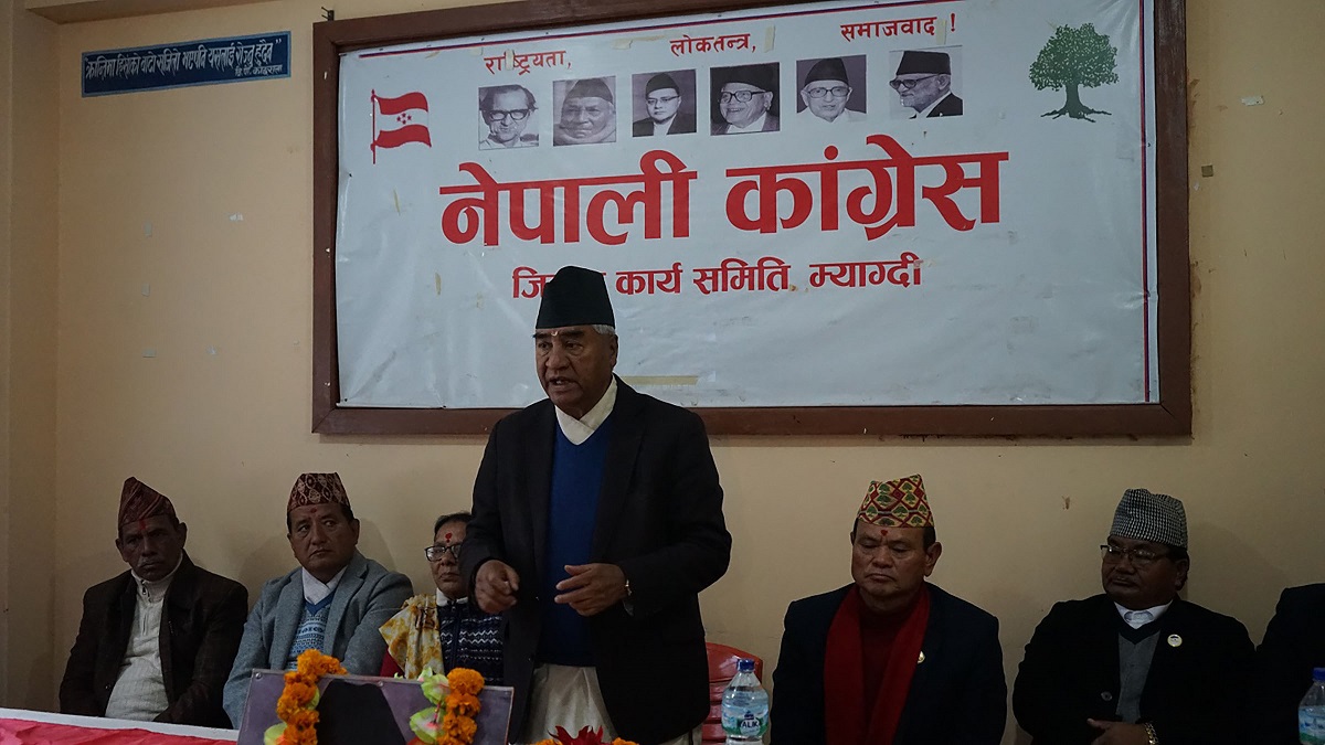 म्याग्दीका आयोजनालाई प्राथमिकता दिने सभापति देउवाको प्रतिबद्धता