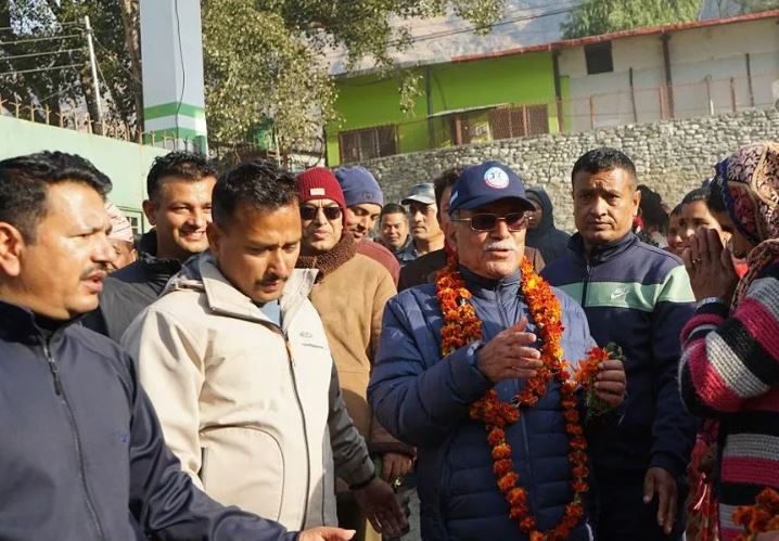 म्याग्दीको पूर्वाधार र पर्यटन विकासमा मेरो ध्यान गएको छ : अध्यक्ष ‘प्रचण्ड’