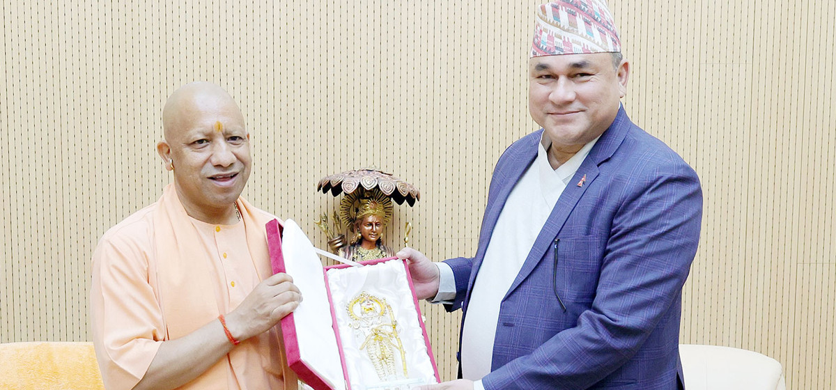 सुदूरपश्चिमका मुख्यमन्त्री शाह र उत्तरप्रदेशका मुख्यमन्त्री आदित्यनाथबीच भेट