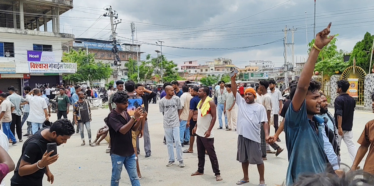 सुनसरी घटनाको विरोधमा जनकपुरधाम बन्द, जनजीवन प्रभावित
