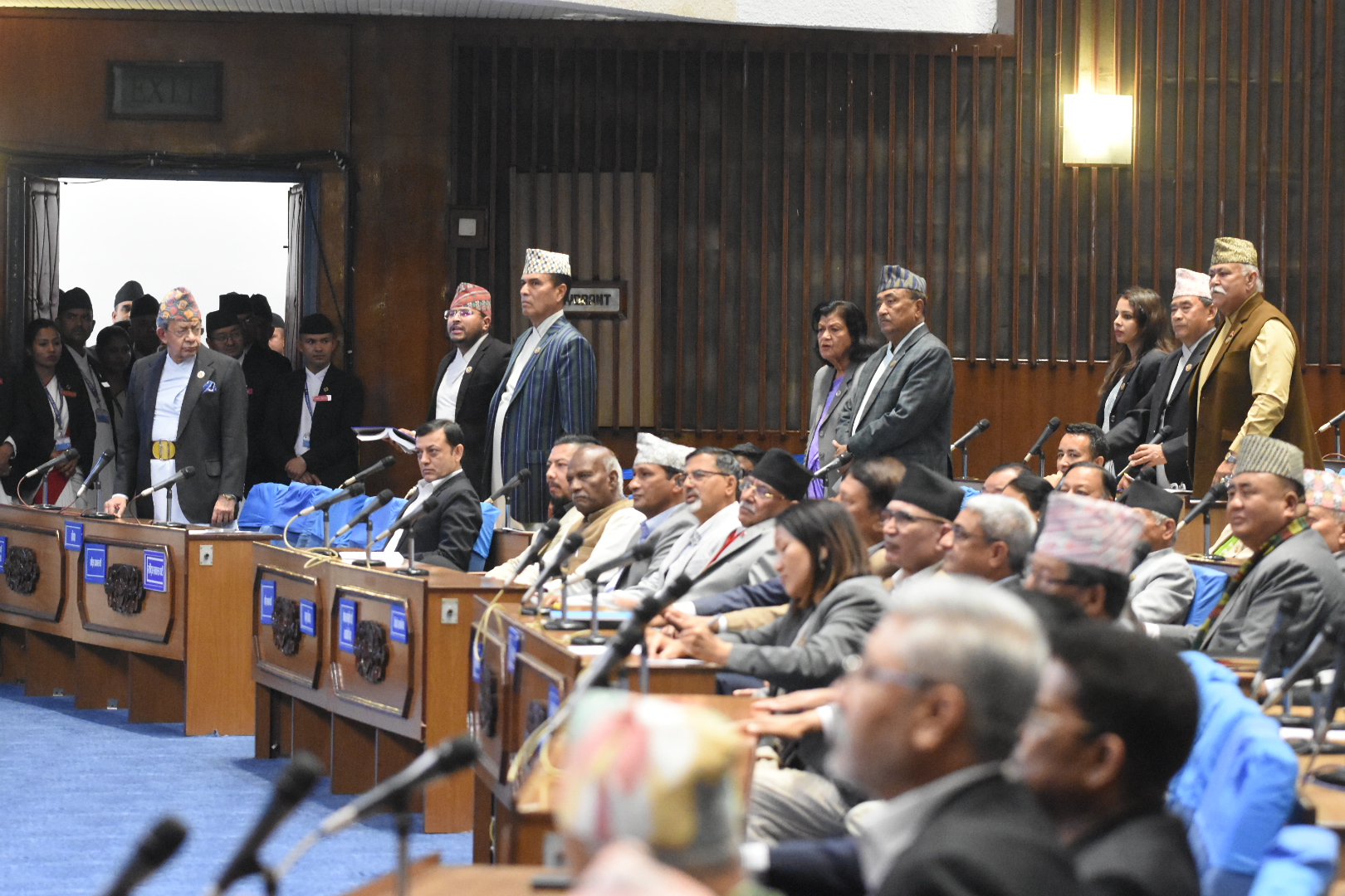 प्रधानमन्त्रीले सम्बोधन गरिरहँदा राप्रपाको विरोध, प्रधानमन्त्रीको अभिव्यक्ति संसद्‌को रेकर्डबाट हटाउन माग