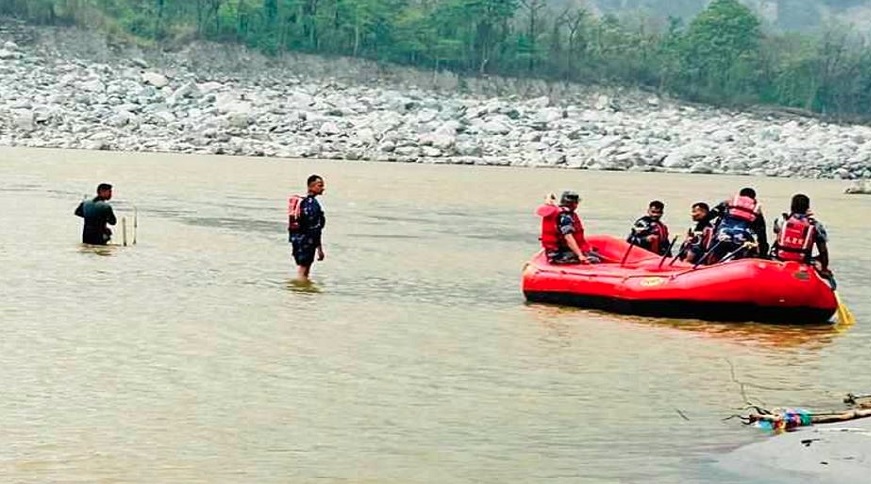 सप्तकोशीमा बेपत्ता २ जनाको खोजी जारी