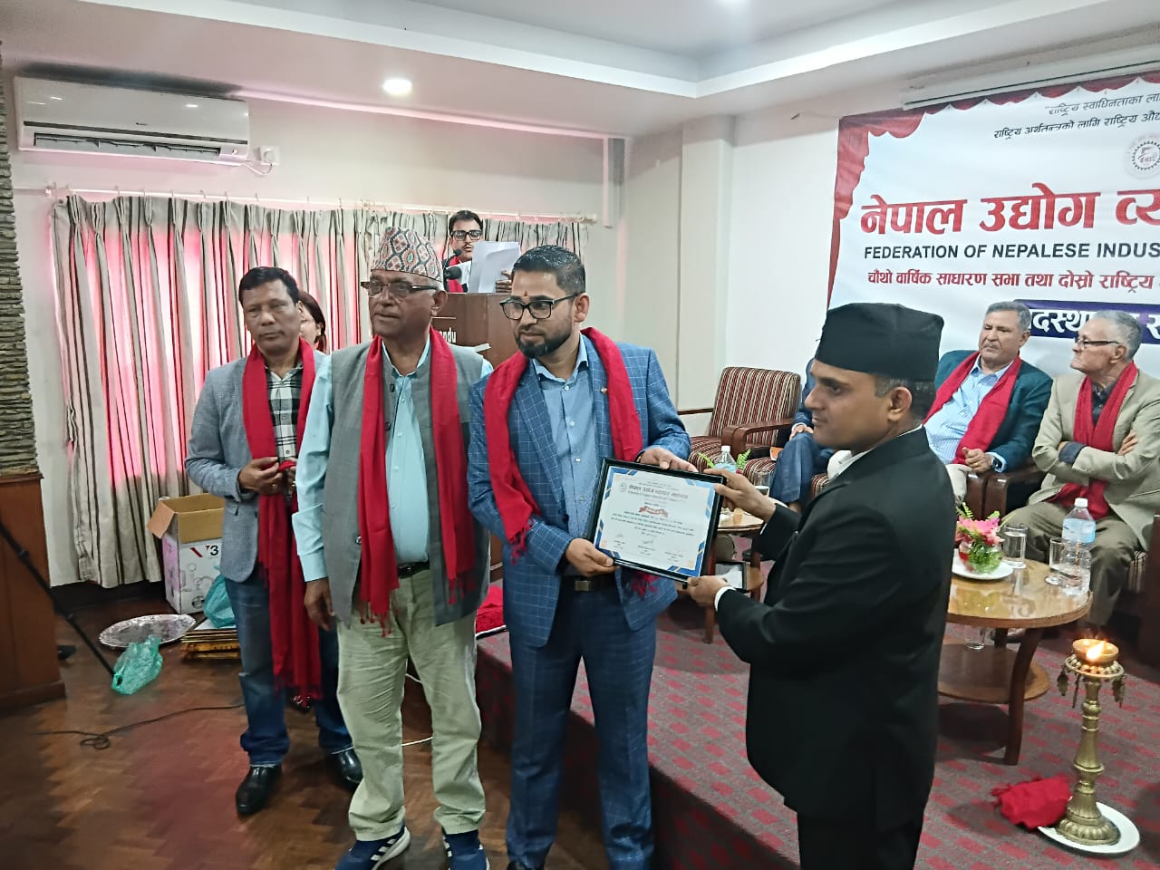 उद्योग व्यापार महासंघका नवनिर्वाचित पदाधिकारी तथा सदस्यहरूको पदस्थापन