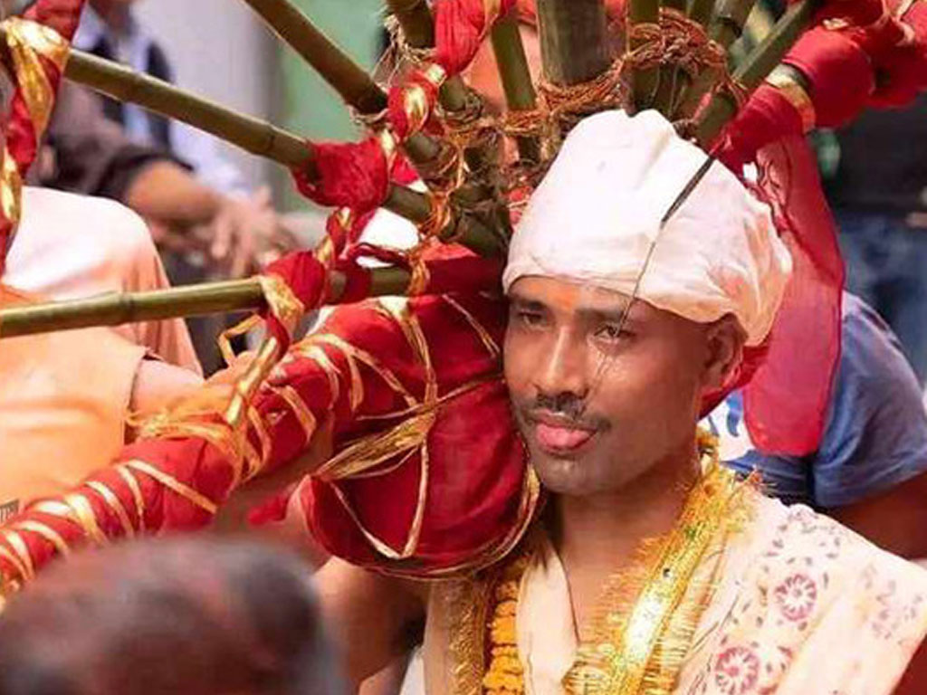 वैशाख २ गते बोडेका सुजनले तेस्रो पटक जिब्रो छेडेर जात्रा चलाउने