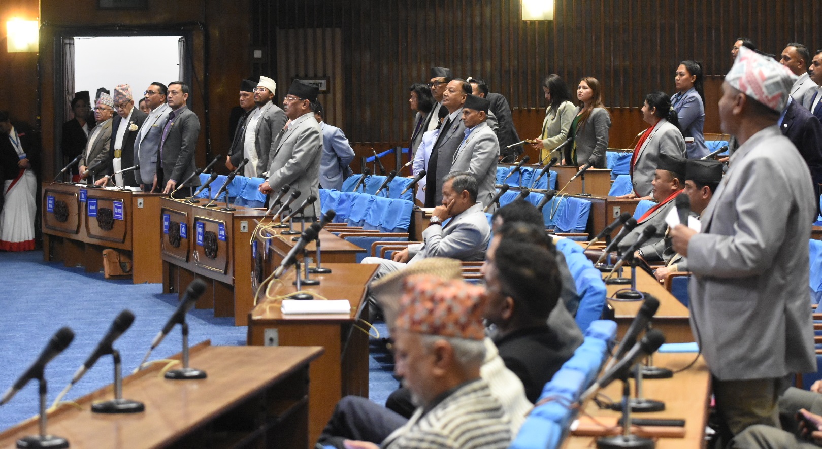 कुलमानलाई हटाउन खोजेको भन्दै संसदमा विपक्षी दलहरुको विरोध, सभामुखले गरे रुलिङ