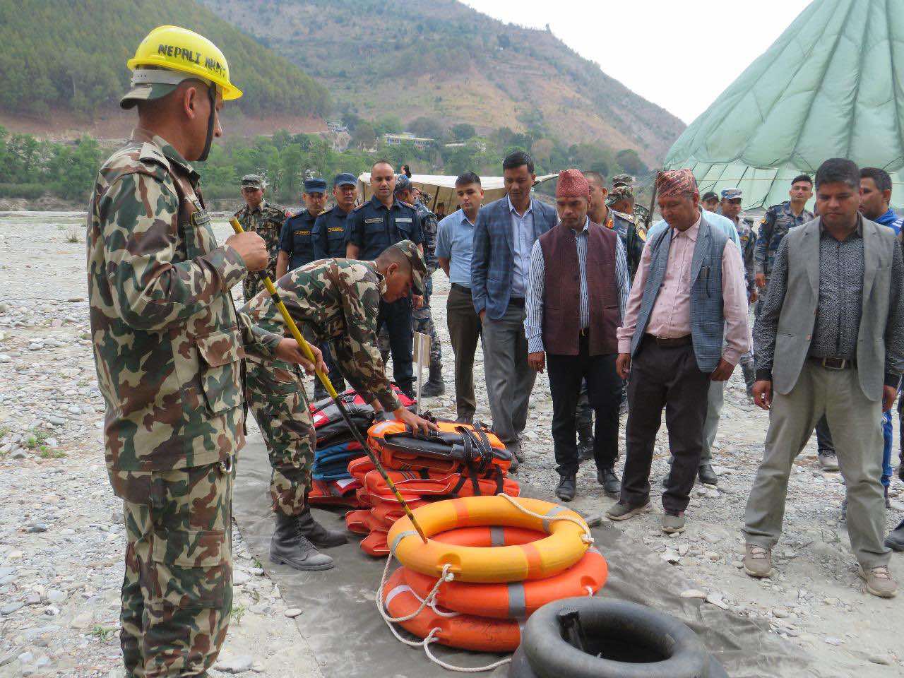 बझाङमा विपद् प्रतिकार्य अभ्यास