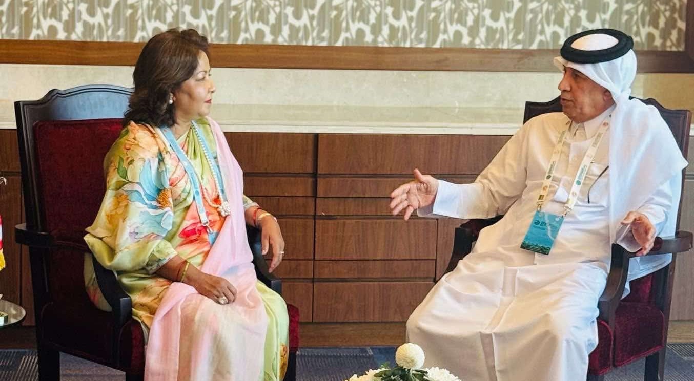परराष्ट्रमन्त्री राणा र कतारका मन्त्रीबीच भेटवार्ता, विपिनको रिहाइका लागि सहयोग गरिदिन आग्रह