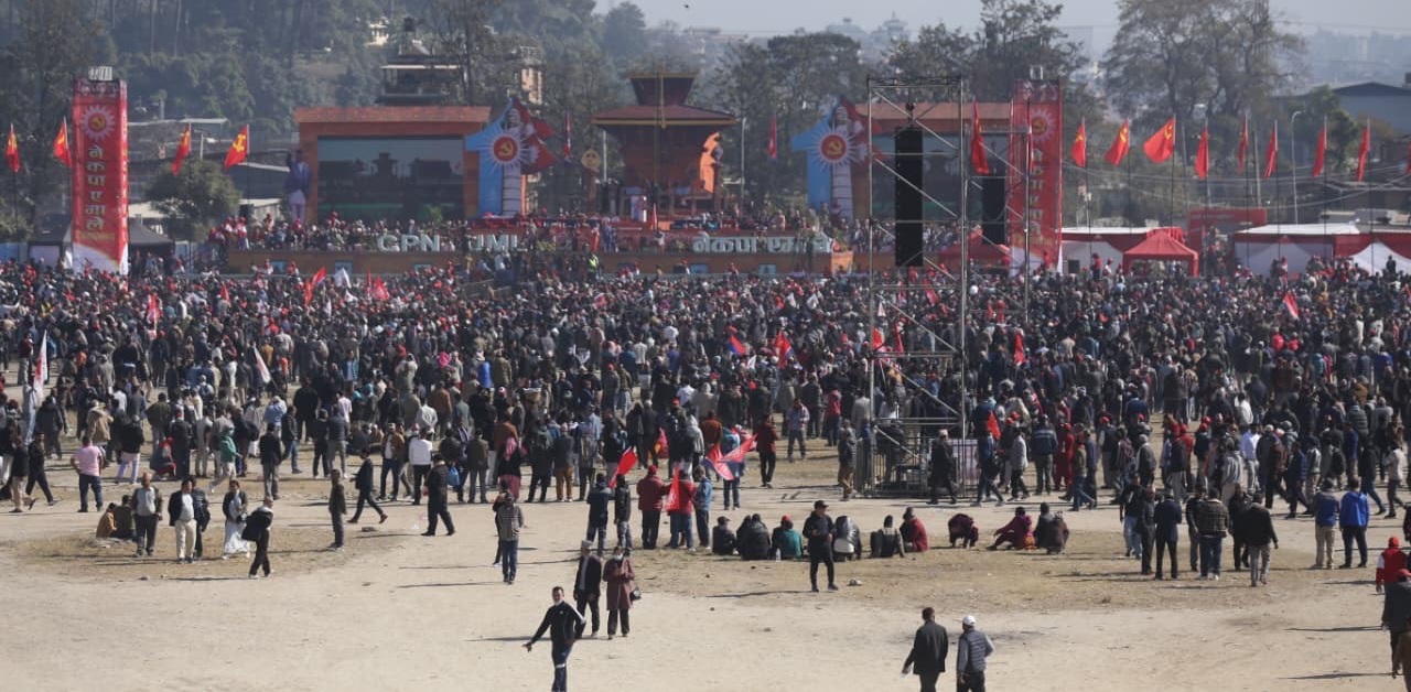 एमाले महाधिवेशनका चार दृश्य