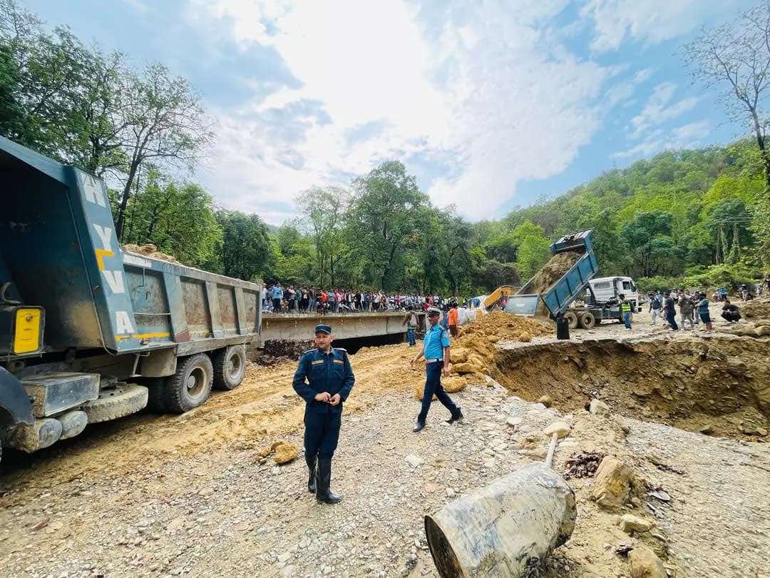 दाउन्ने सडकखण्ड दुईतर्फ संचालनमा
