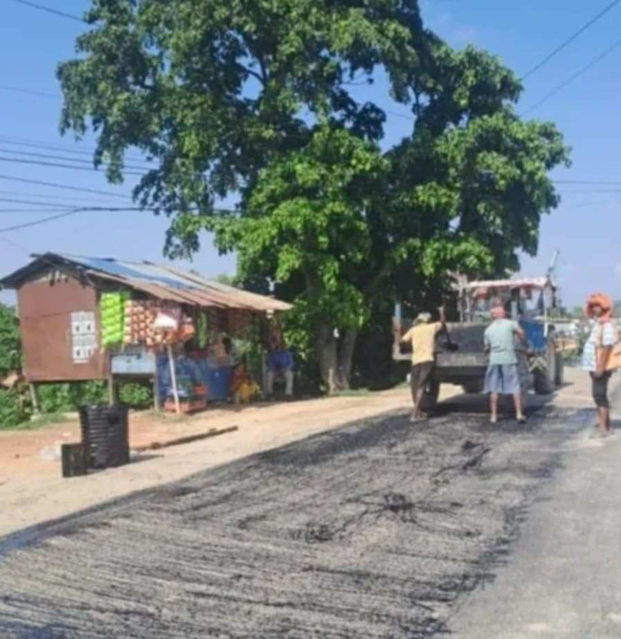 जयनगर–चपुर सडकखण्डमा गुणस्तरहीन मर्मत कार्य, स्थानीयले उठाए प्रश्न