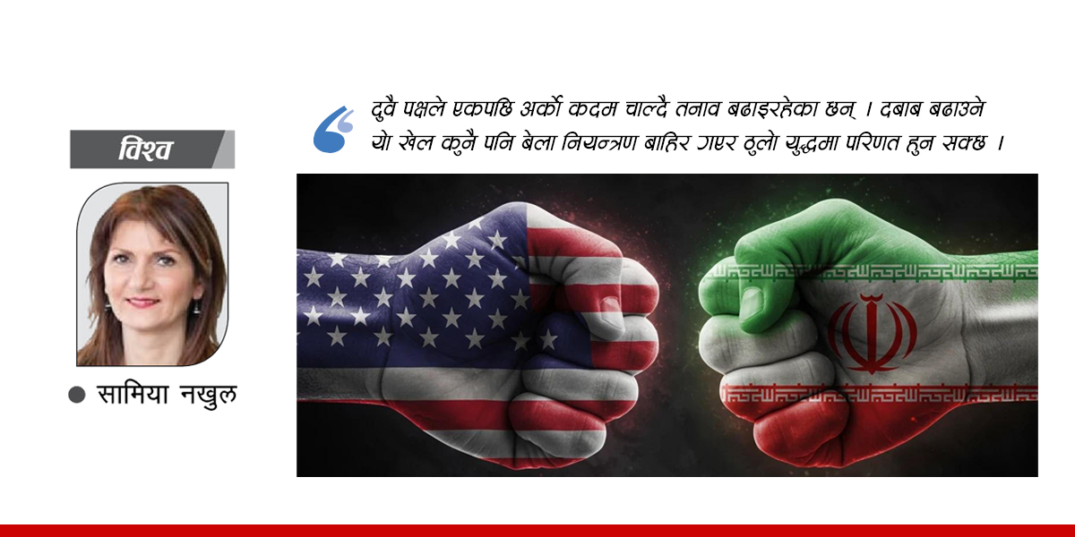 अमेरिका झुकाउने इरानी रणनीति