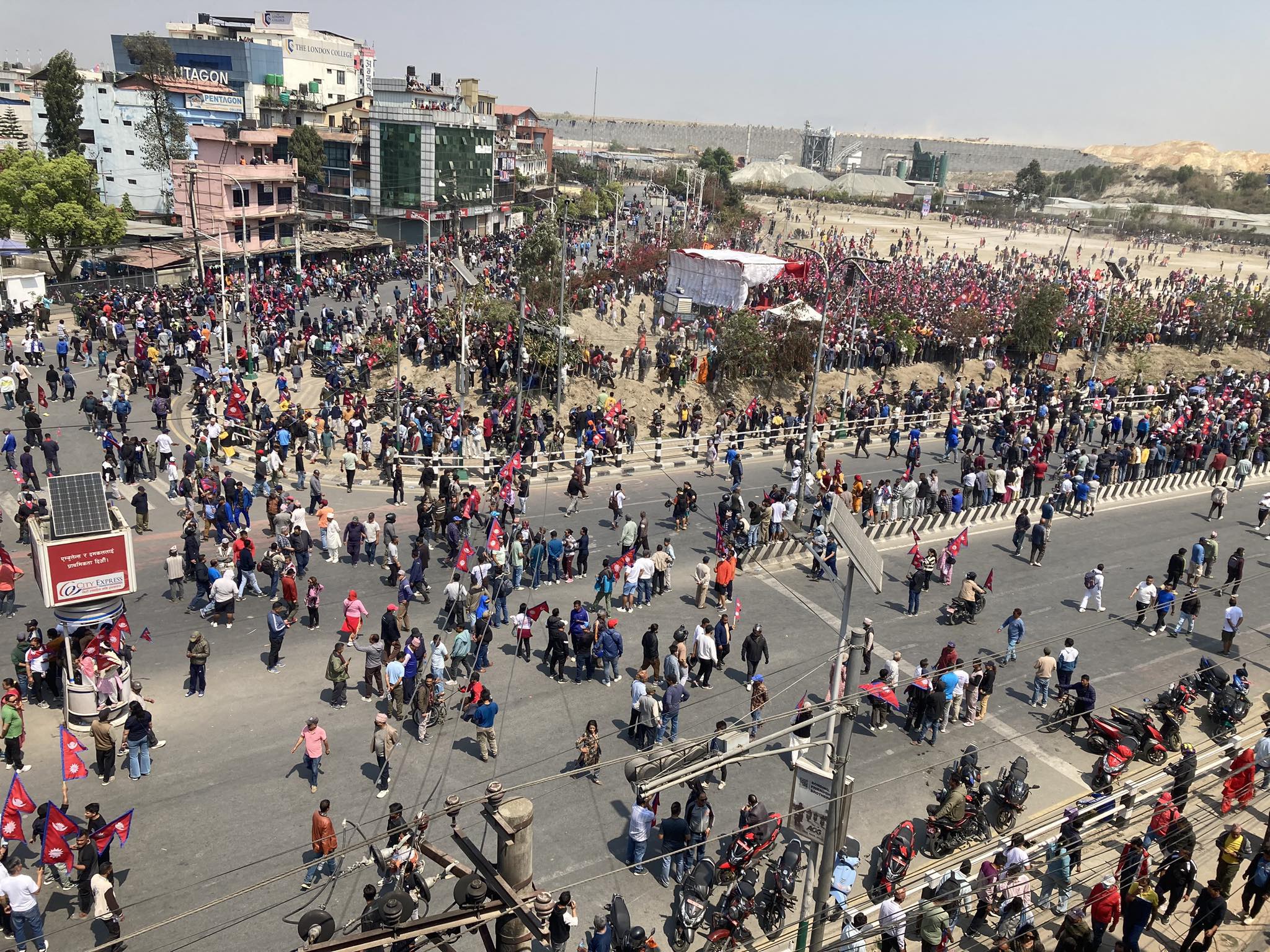 गोली लागेर राजावादी प्रदर्शनकारीको मृत्यु