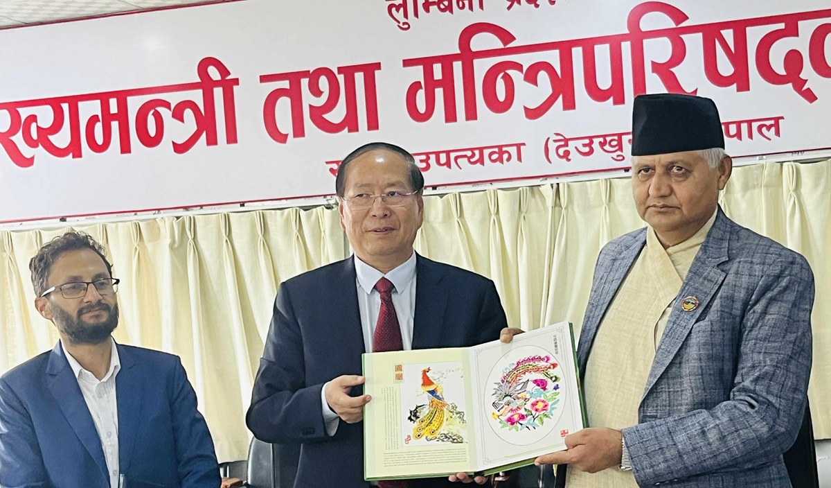 लुम्बिनी र चीनको शान्सी प्रान्तबीच सहकार्य आवश्यक : मुख्यमन्त्री आचार्य