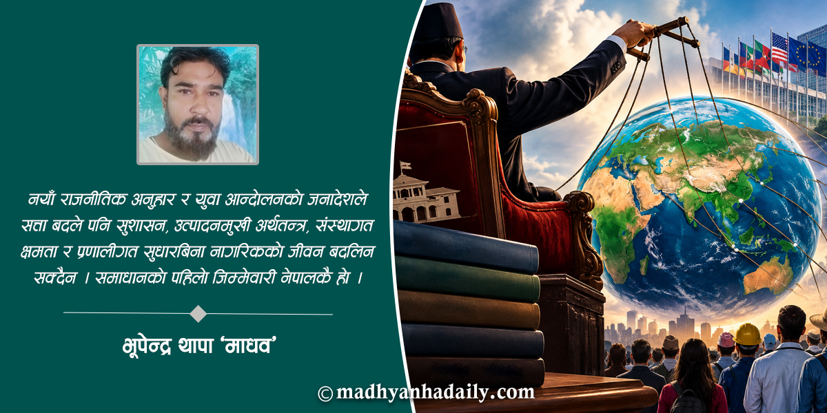 संकट : शासन कि विश्वव्यवस्था ?