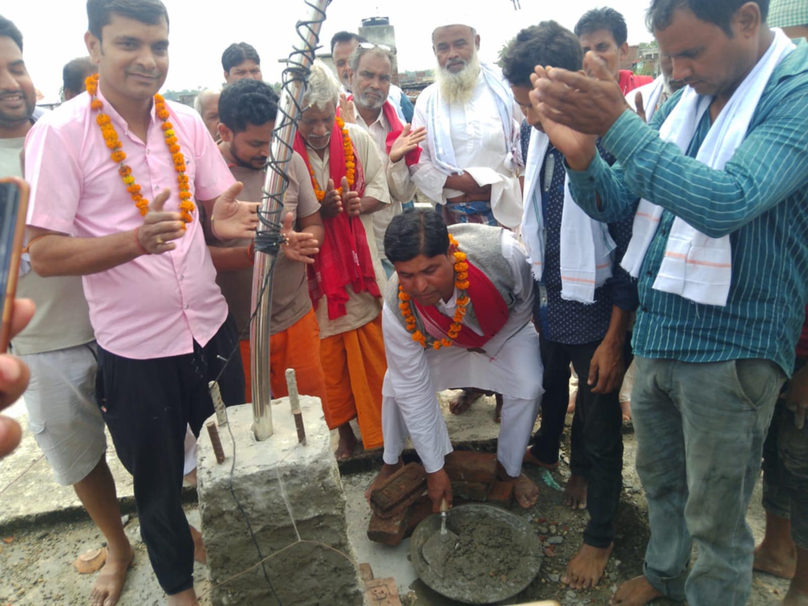 ब्रह्मस्थान तथा हनुमान मन्दिरको शिलान्यास