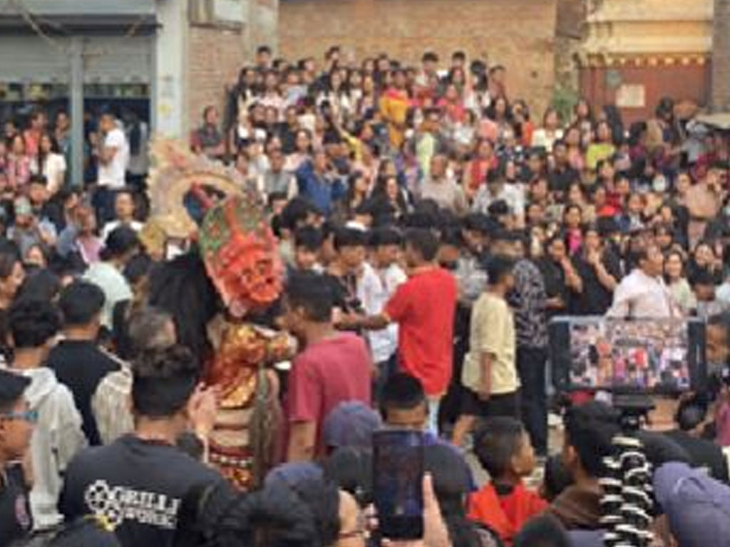 बनेपामा नवदुर्गा जात्रा मनाइँदै