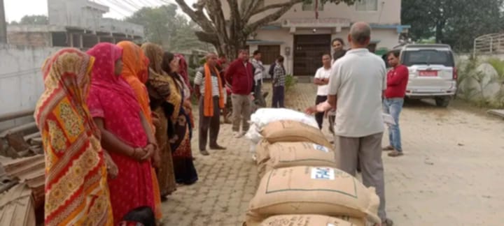 खाद्य र कृषि संगठनद्वारा गहुँ र मसुरोको बिउ वितरण
