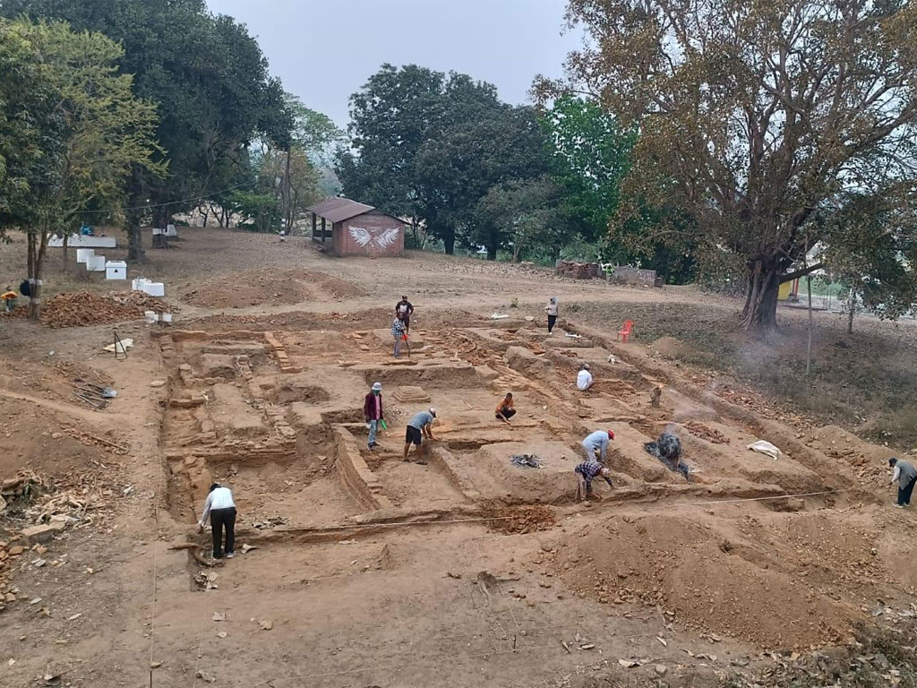किच्चकबधमा उत्खननका क्रममा ‘दरबारको जग’ भेटियो