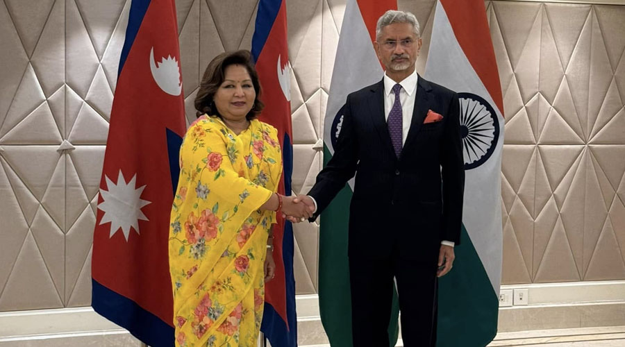 परराष्ट्रमन्त्री डा राणा र भारतीय विदेशमन्त्रीबीच द्विपक्षीय भेटवार्ता