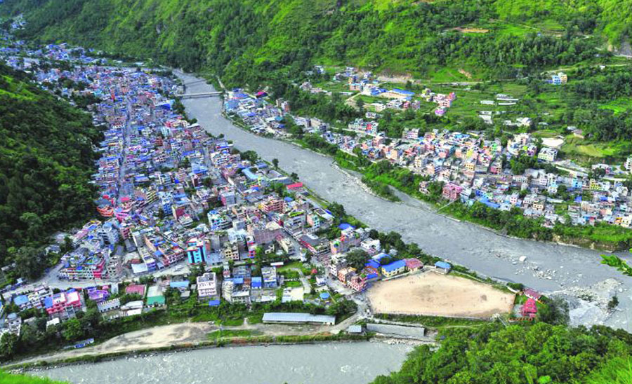बेनीमा चक्रपथ स्तरोन्नति सुरु