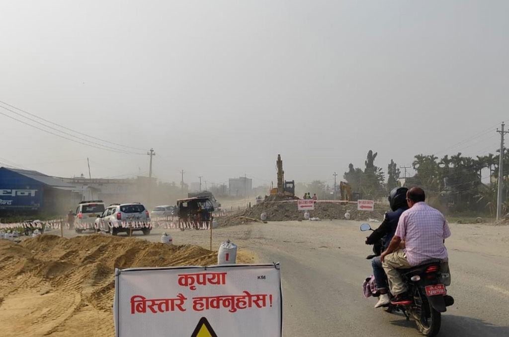 एसियाली राजमार्गको काम सुस्त