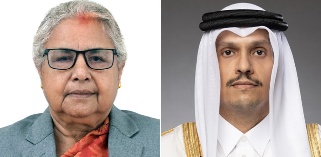 कतारी समकक्षी शेख मोहम्मदलाई प्रम कार्कीद्वारा धन्यवाद