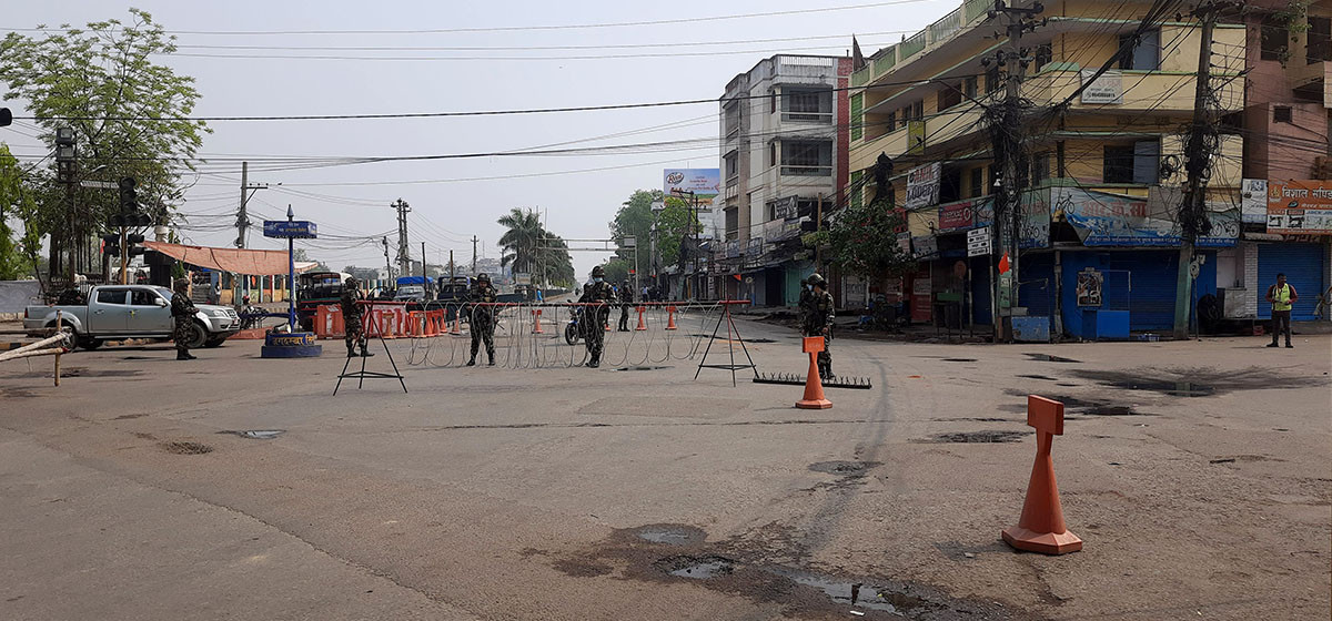 वीरगञ्जमा कर्फ्यूको अवधि थपियो