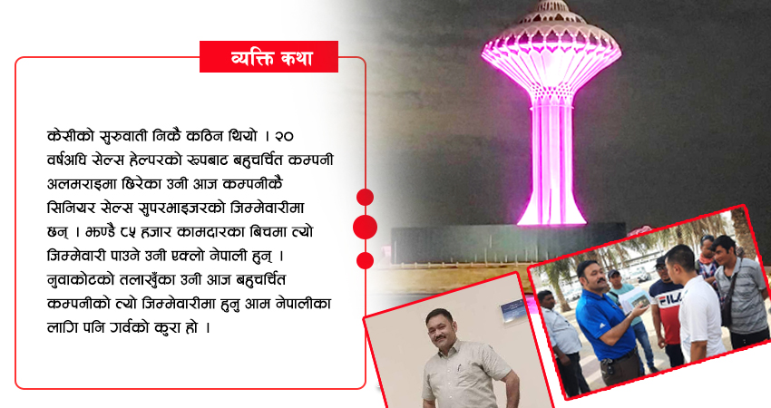 तलाखुँदेखि साउदीको अलमराइसम्म राजु केसीको यात्रा