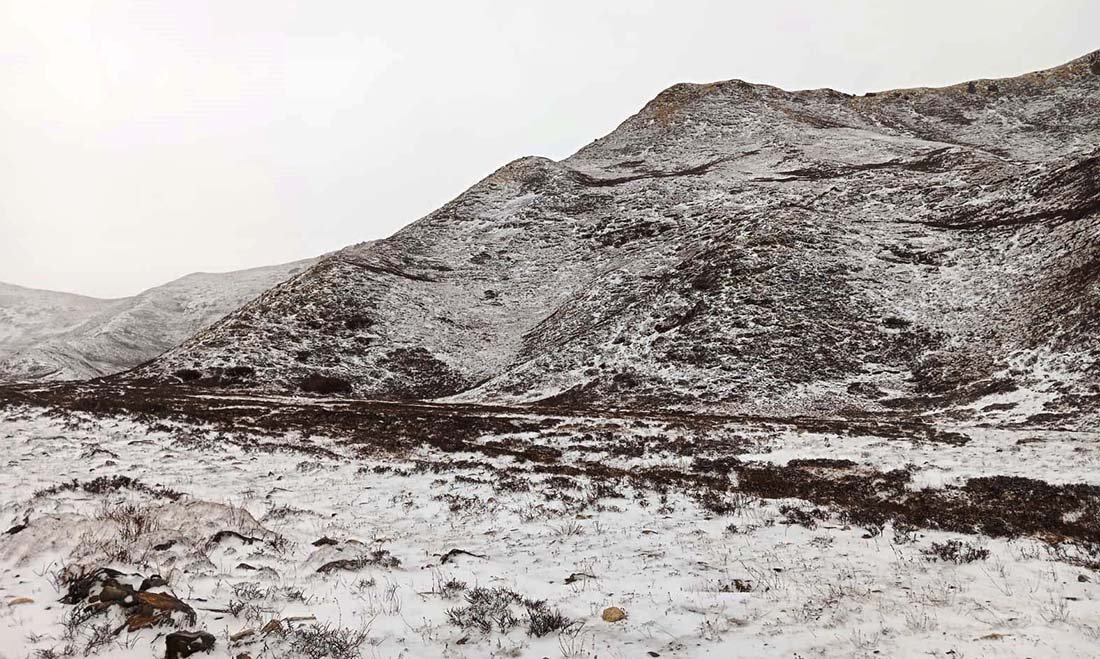 कर्णालीका हिमाली जिल्लामा हिमपात, जनजीवन प्रभावित