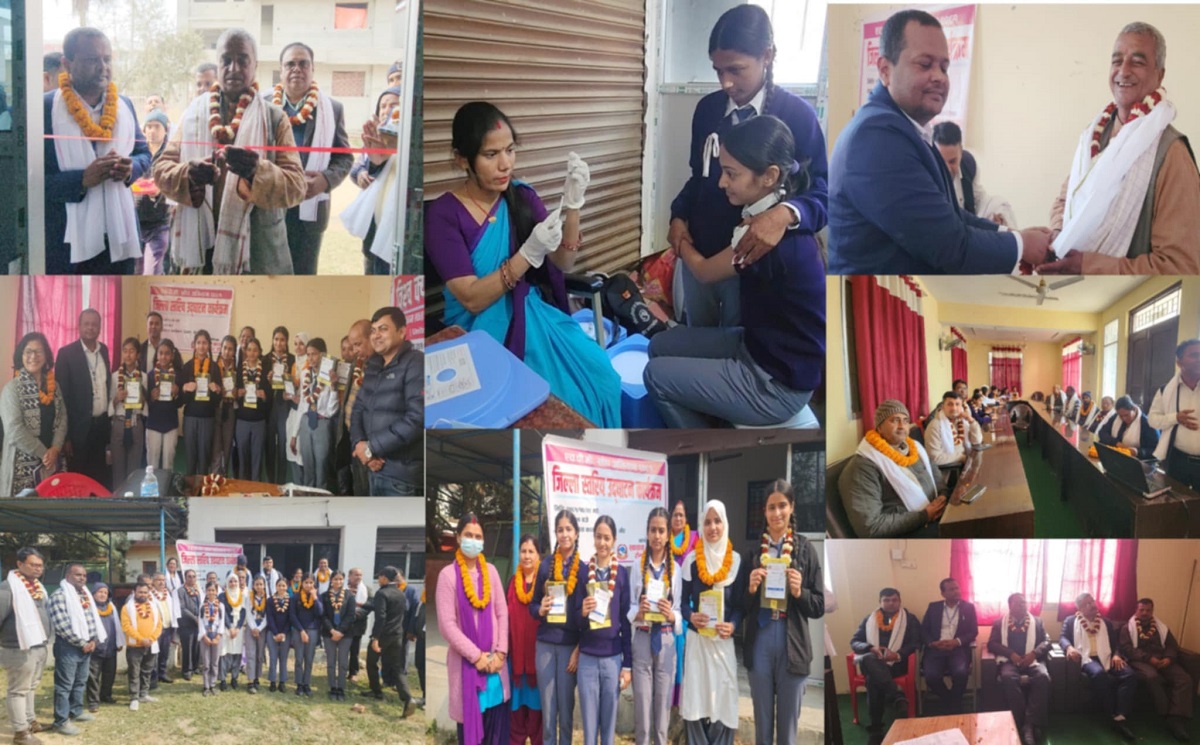 रौतहटमा एचपिभी खोप अभियान सुरु