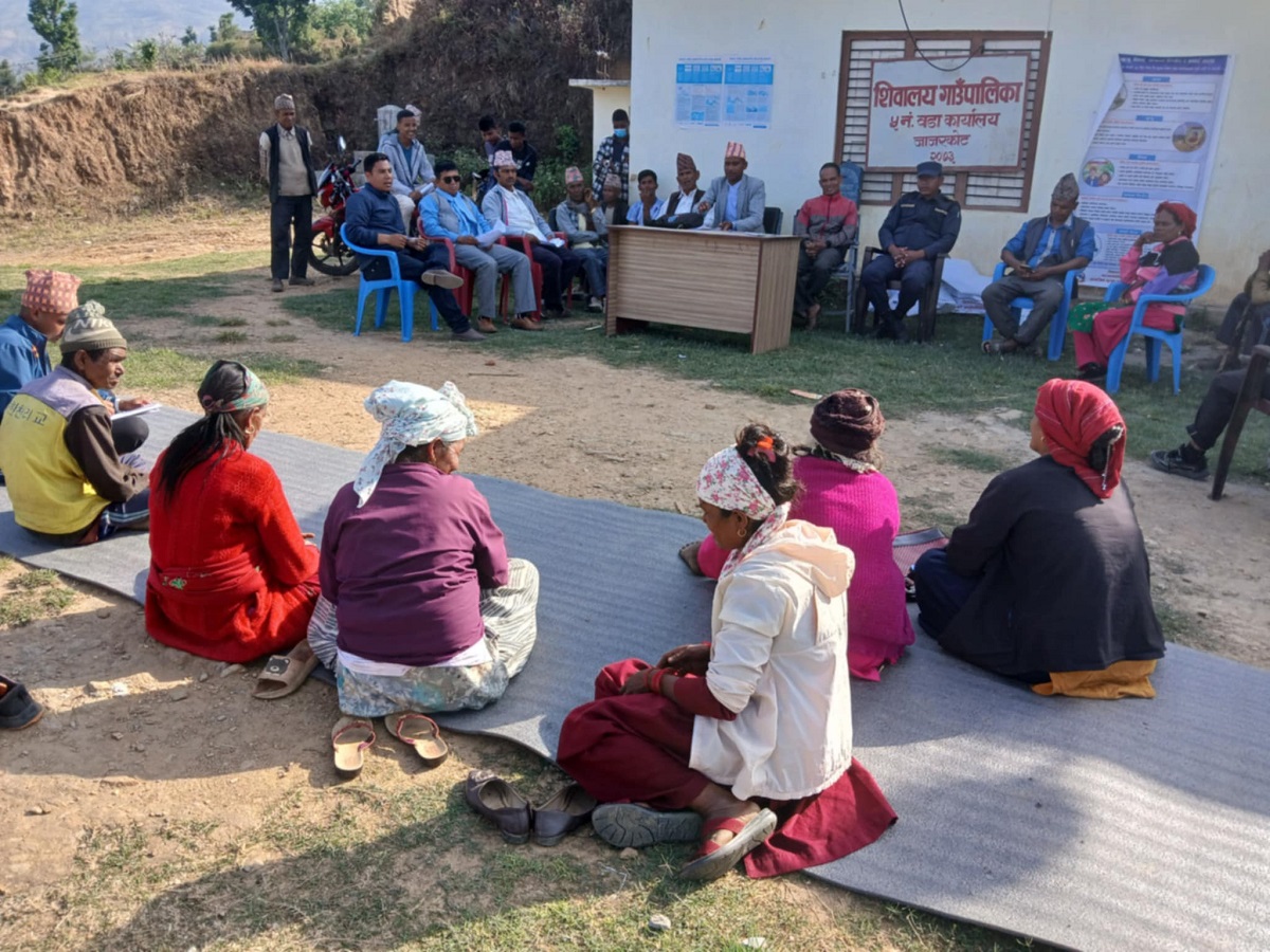 शिवालय गाउँपालिका–५ मा सार्वजनिक सुनुवाइ सम्पन्न