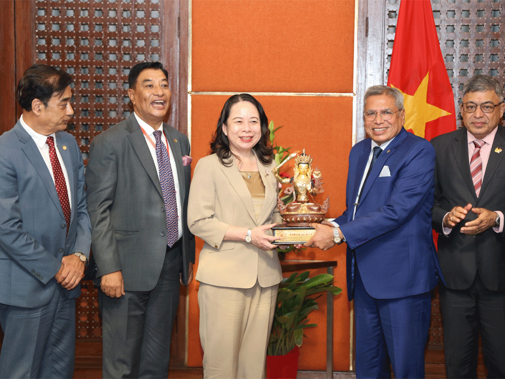नेपाल चेम्बर अफ कमर्सद्वारा उपराष्ट्रपति सुआनसँग छलफल
