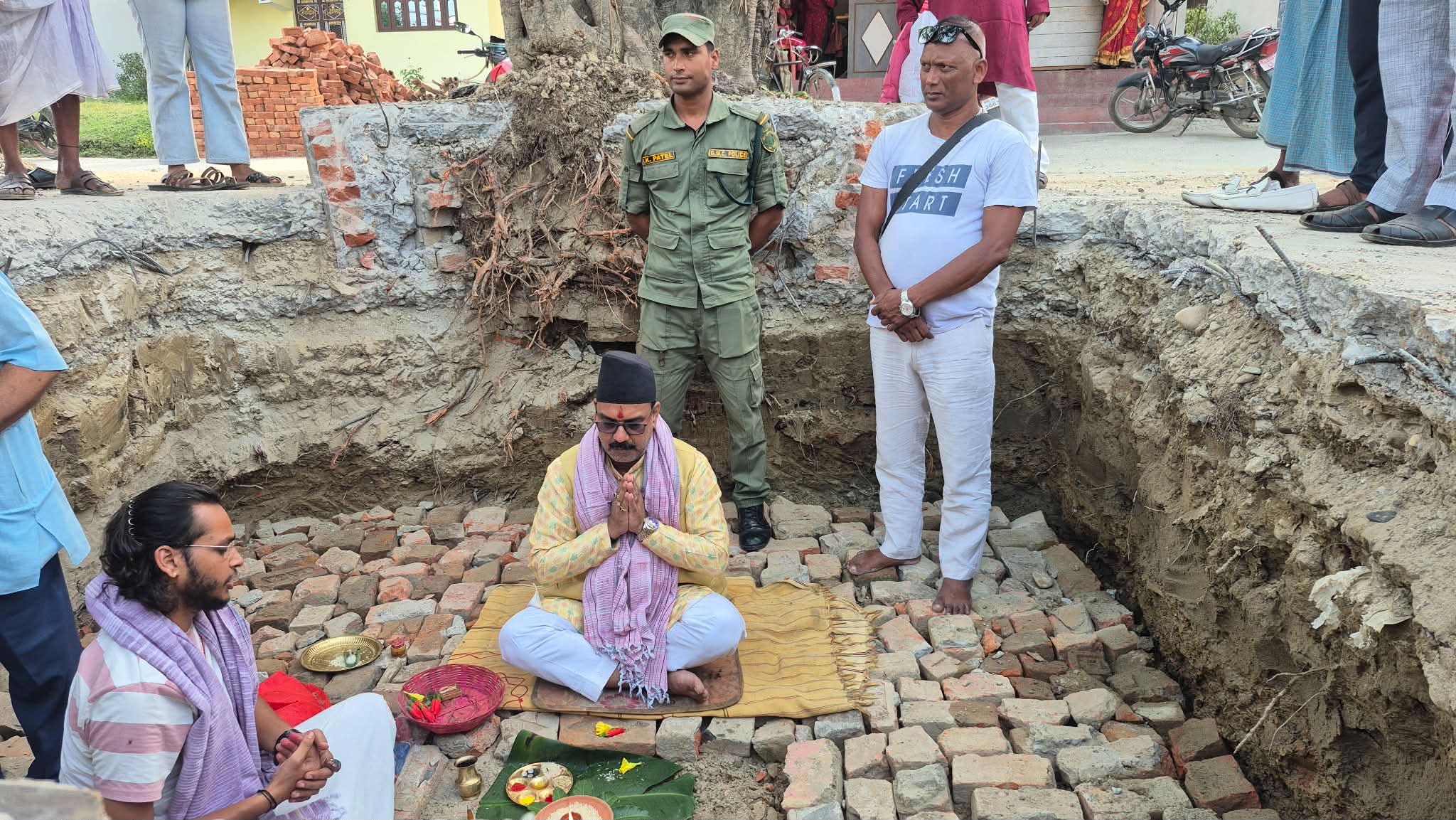 गौरमा मन्दिर शिलान्यास, धार्मिक सम्पदा संरक्षणमा नगरपालिकाको अग्रसरता
