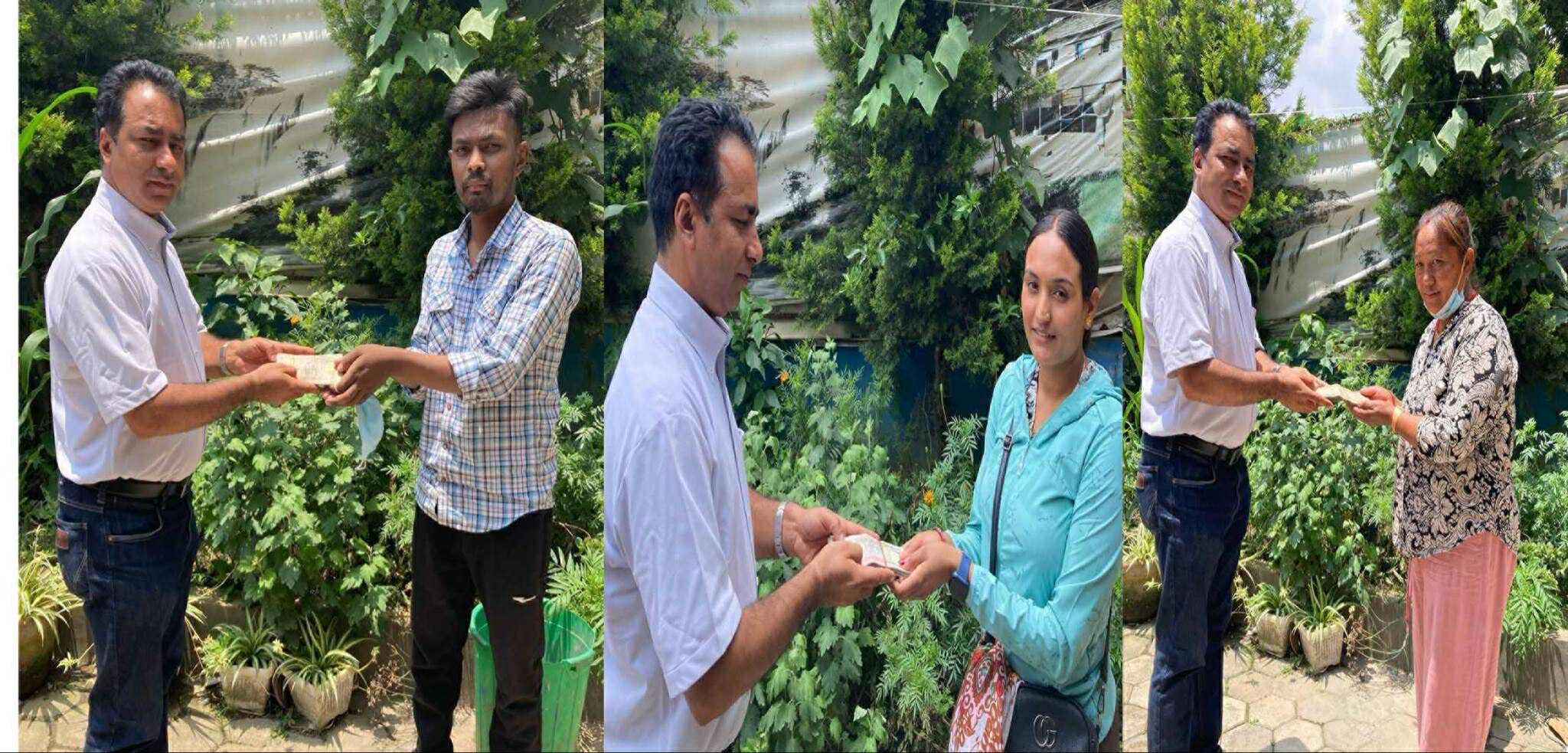 मिर्गौला र क्यान्सर रोगबाट पीडितलाई दोलखा समाज जापानको सहयोग