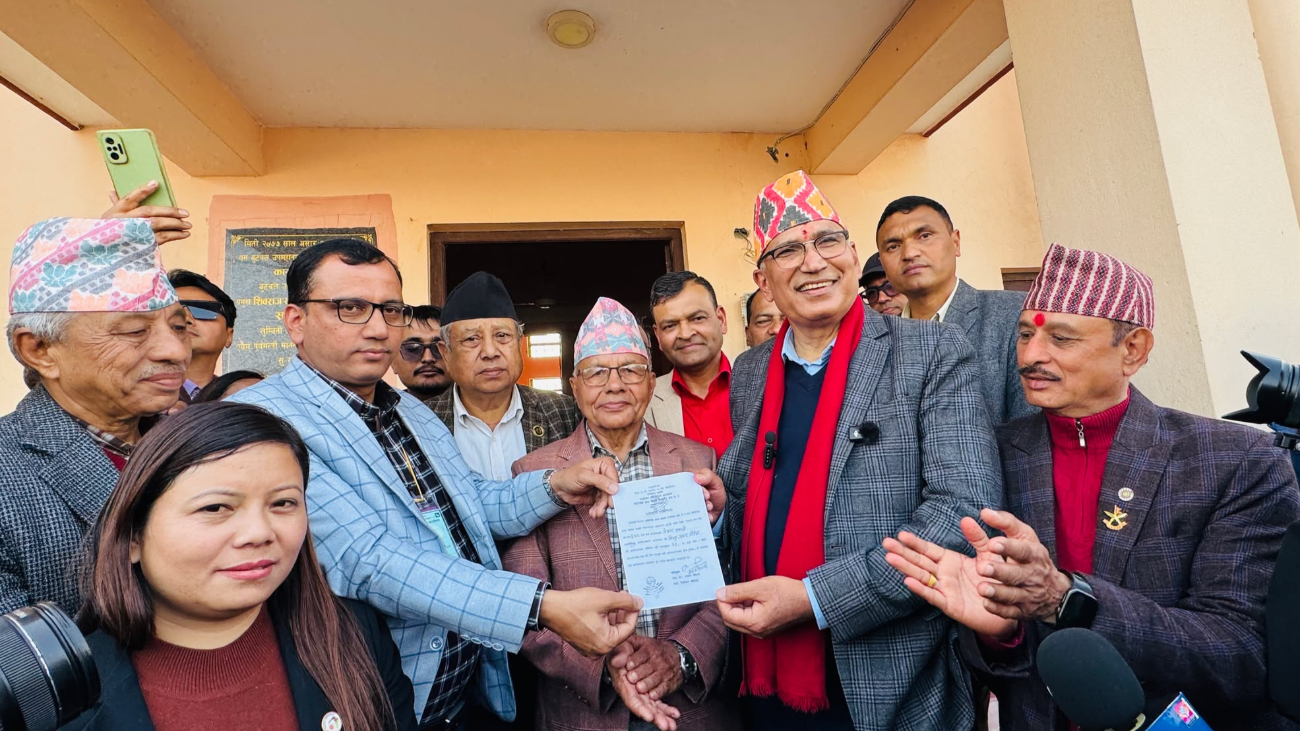 रुपन्देही-२ बाट विष्णु पौडेलले गराए उम्मेदवारी दर्ता