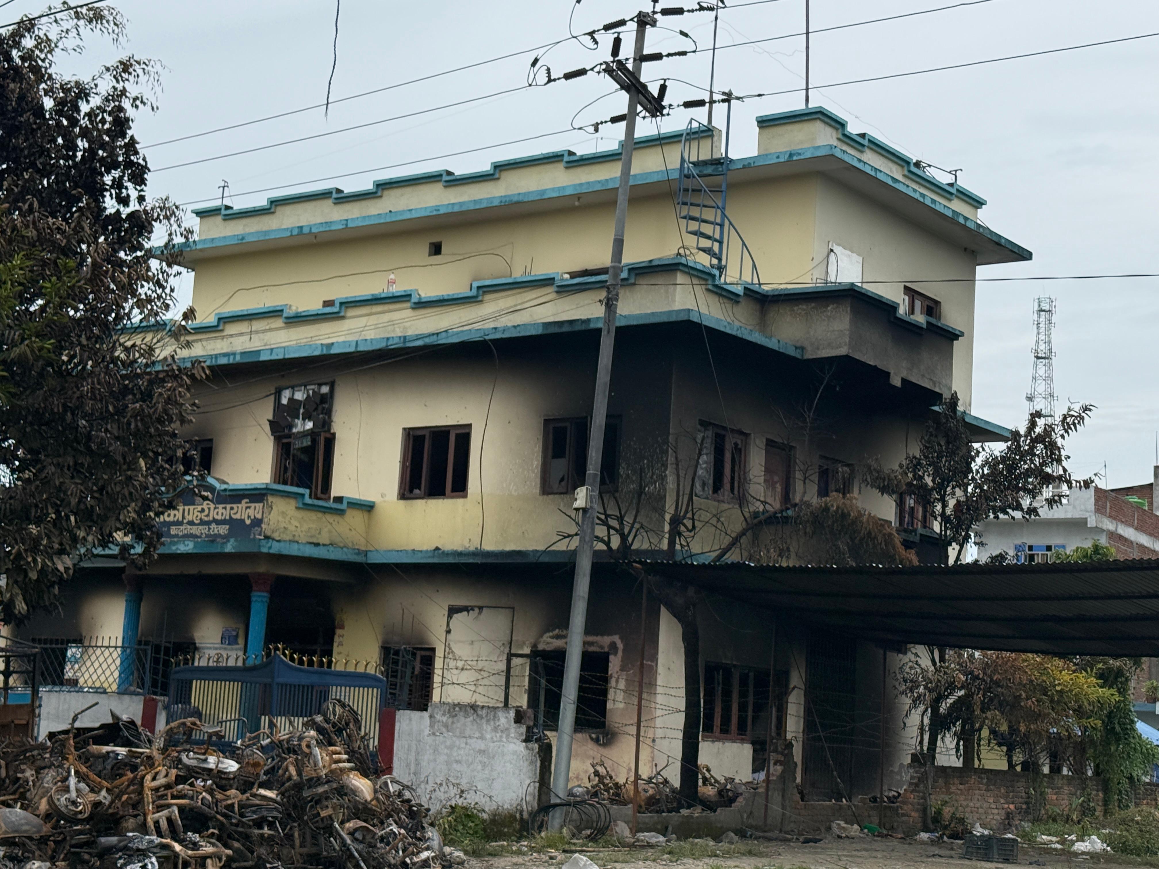 जेनजी आन्दोलन : खण्डहर बने मधेशका कार्यालय, बजार अझै सुनसान