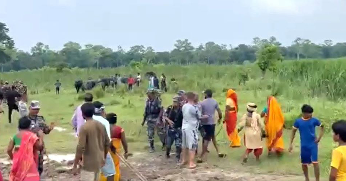 सुस्तामा भारतीय एसएसबीको प्रवेश, अस्थायी बाँध भत्काएपछि तनाव