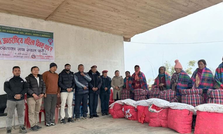 टेम्केमैयुङका एकल, दलित तथा श्रमिक महिला सम्मानित