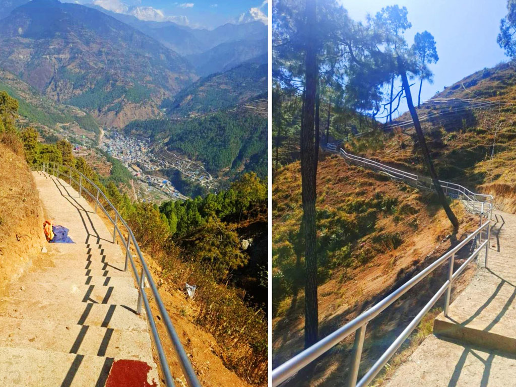 पर्यटकीय क्षेत्र नरसिंहकोट जोड्न पदमार्ग