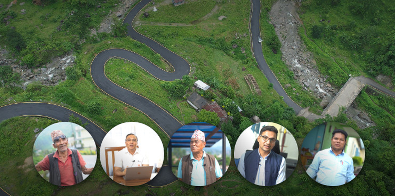 ‘कालोपत्रे सडक निर्माणसँगै फेरियो घ्याङलेखवासीको दैनिकी’