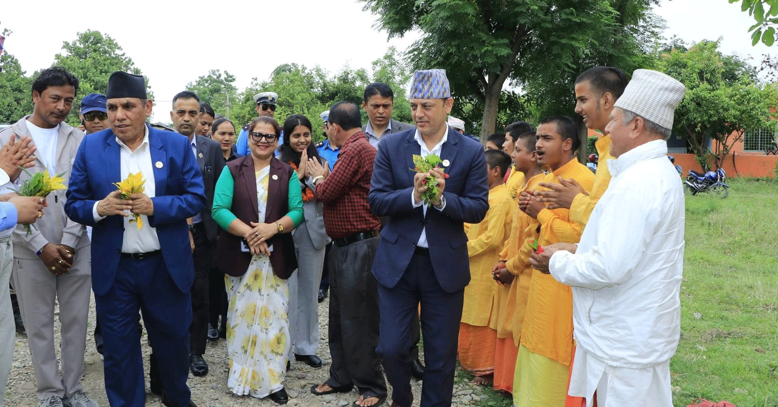 सभामुख अर्याल र अध्यक्ष दाहाल कञ्चनपुरमा