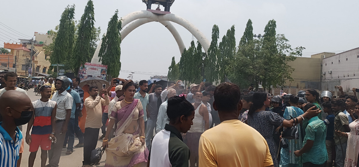 हत्या आरोपीलाई पक्राउ गर्न माग गर्दै प्रदर्शन