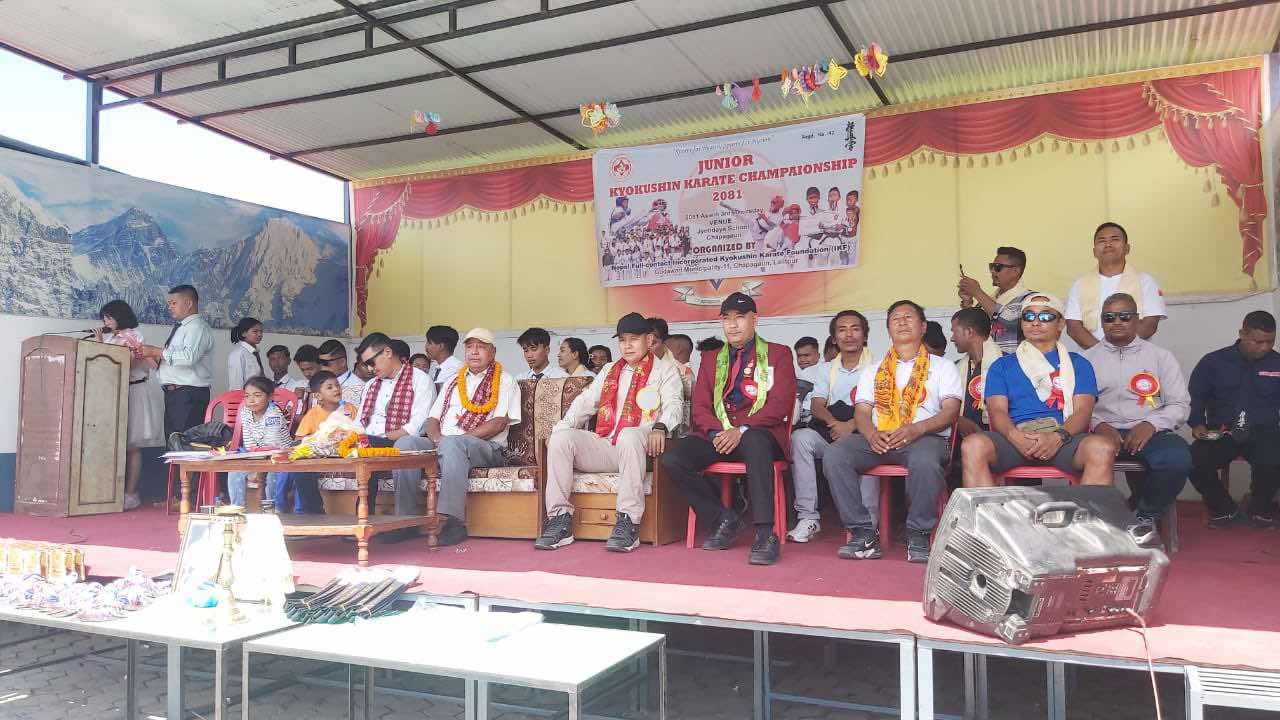 ललितपुरको बज्रबाराहीमा जुनियर क्योकुशिन कराते प्रतियोगिता सम्पन्न