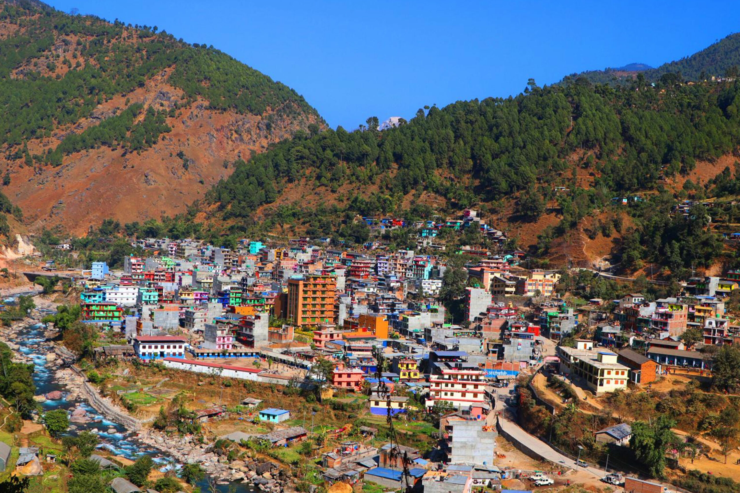 बुर्तिबाङलाई नयाँ सहर बनाउने कार्य सुस्त गतिमा  